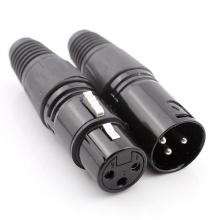 3 Way Cable Mount Male Female XLR Connector